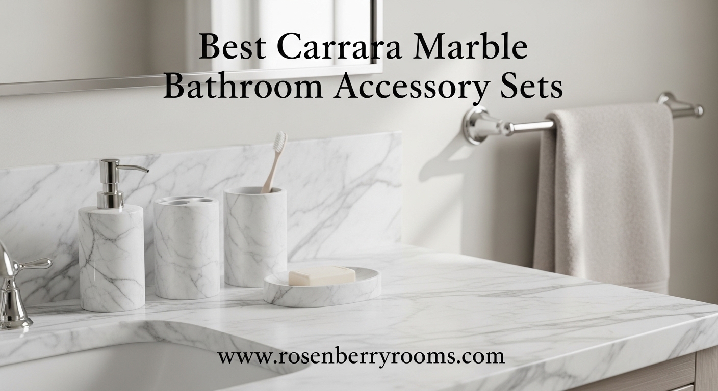 Best Carrara Marble Bathroom Accessory Sets