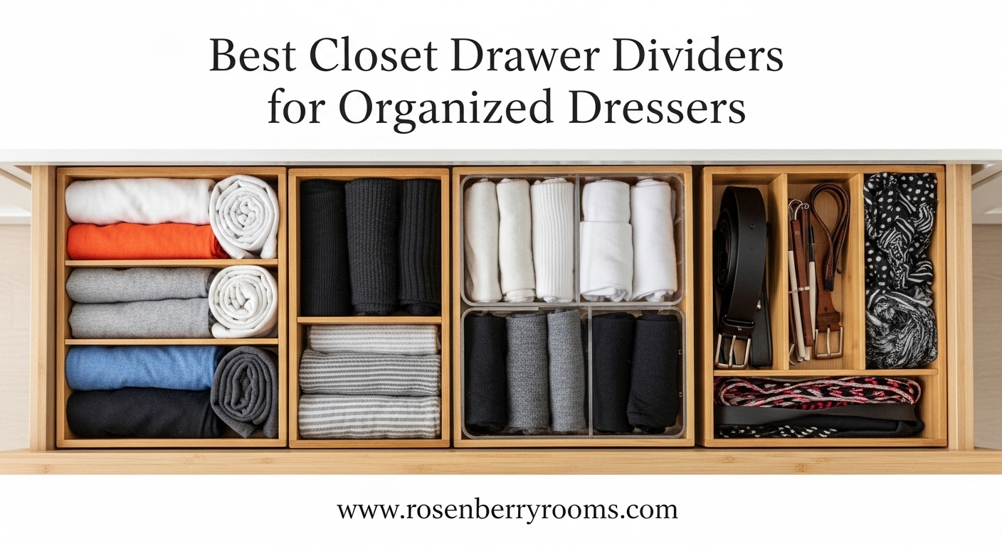 Best Closet Drawer Dividers for Organized Dressers