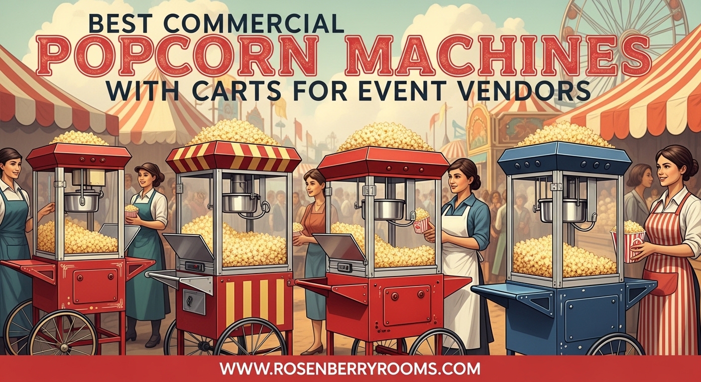 Best Commercial Popcorn Machines with Carts for Event Vendors