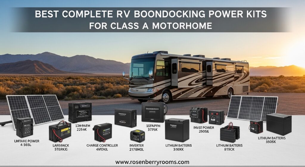 The current image has no alternative text. The file name is: Best-Complete-RV-Boondocking-Power-Kits-for-Class-A-Motorhomes.jpg