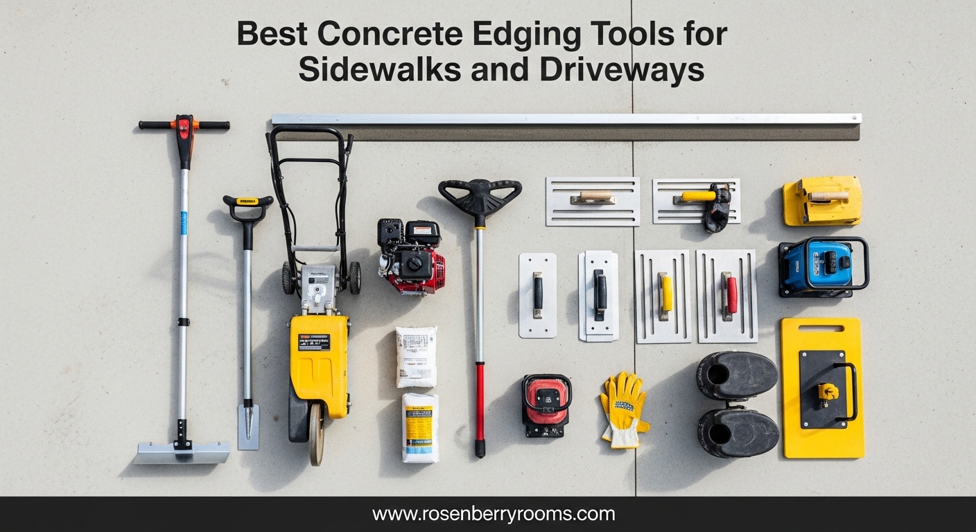 Best Concrete Edging Tools for Sidewalks and Driveways