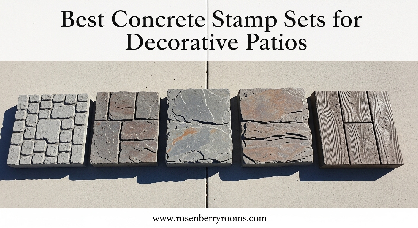 Best Concrete Stamp Sets for Decorative Patios