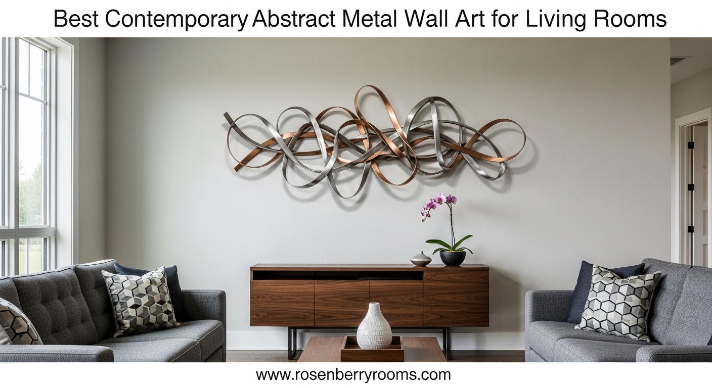 Best Contemporary Abstract Metal Wall Art for Living Rooms