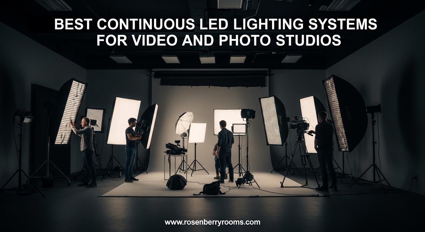 Best Continuous LED Lighting Systems for Video and Photo Studios