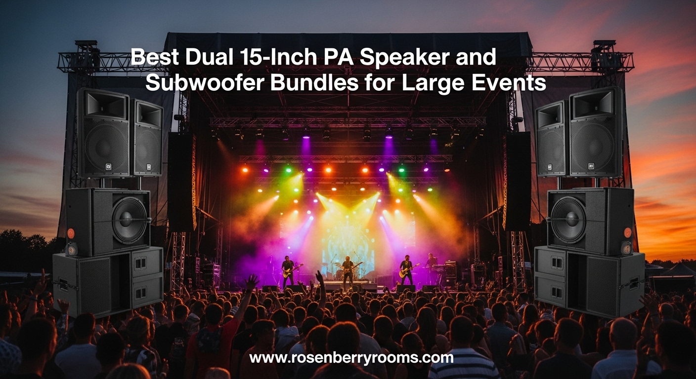 Best Dual 15-Inch PA Speaker and Subwoofer Bundles for Large Events