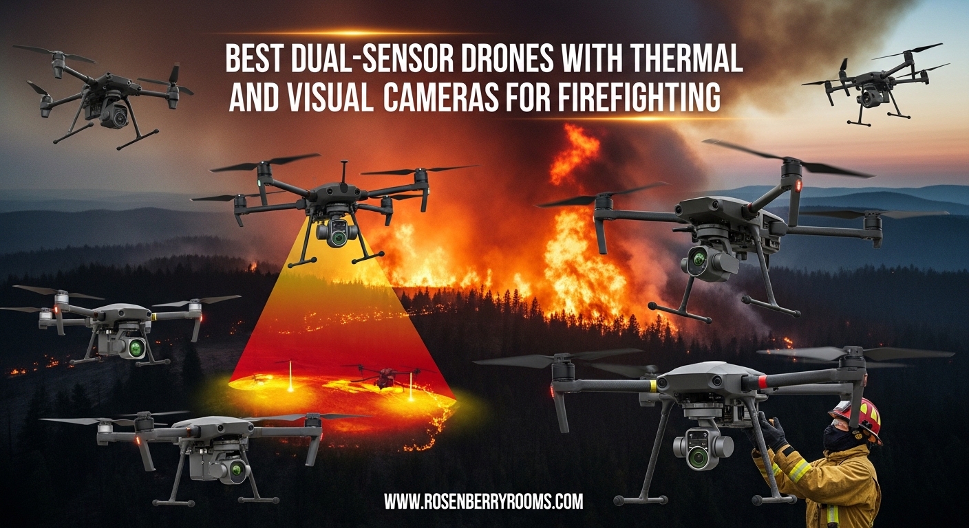 Best Dual-Sensor Drones with Thermal and Visual Cameras for Firefighting