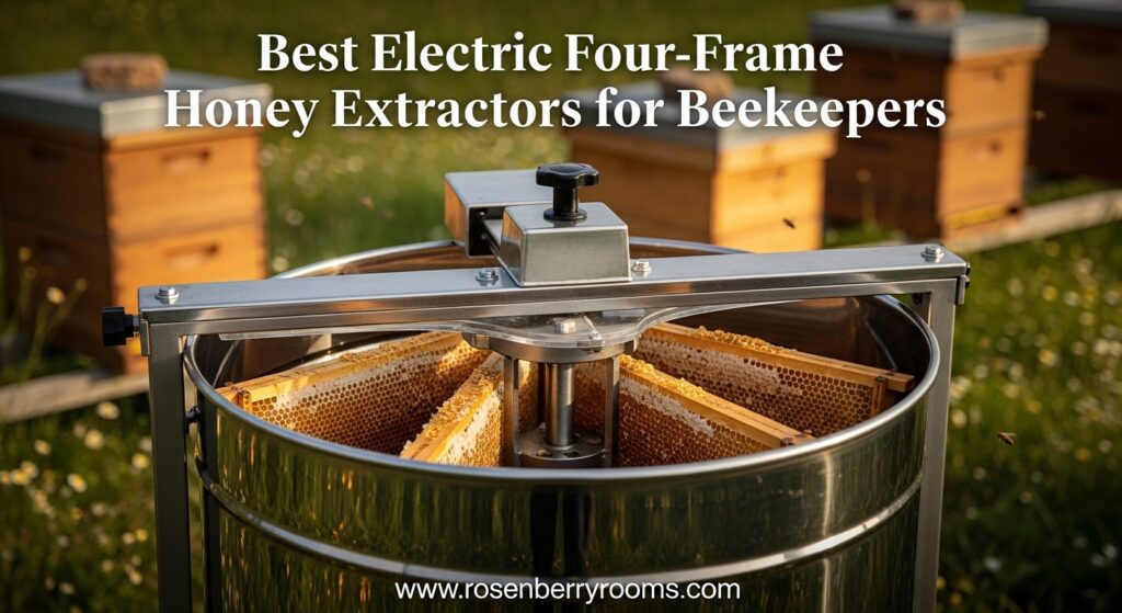 The current image has no alternative text. The file name is: Best-Electric-Four-Frame-Honey-Extractors-for-Beekeepers.jpg
