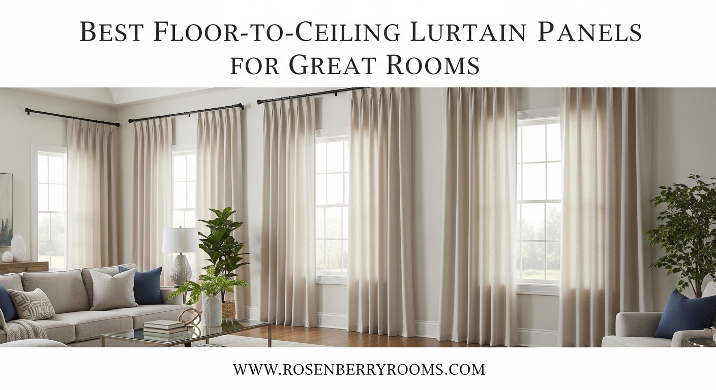 Best Floor-to-Ceiling Linen Curtain Panels for Great Rooms