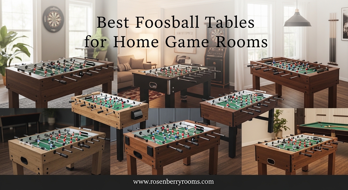 Best Foosball Tables for Home Game Rooms