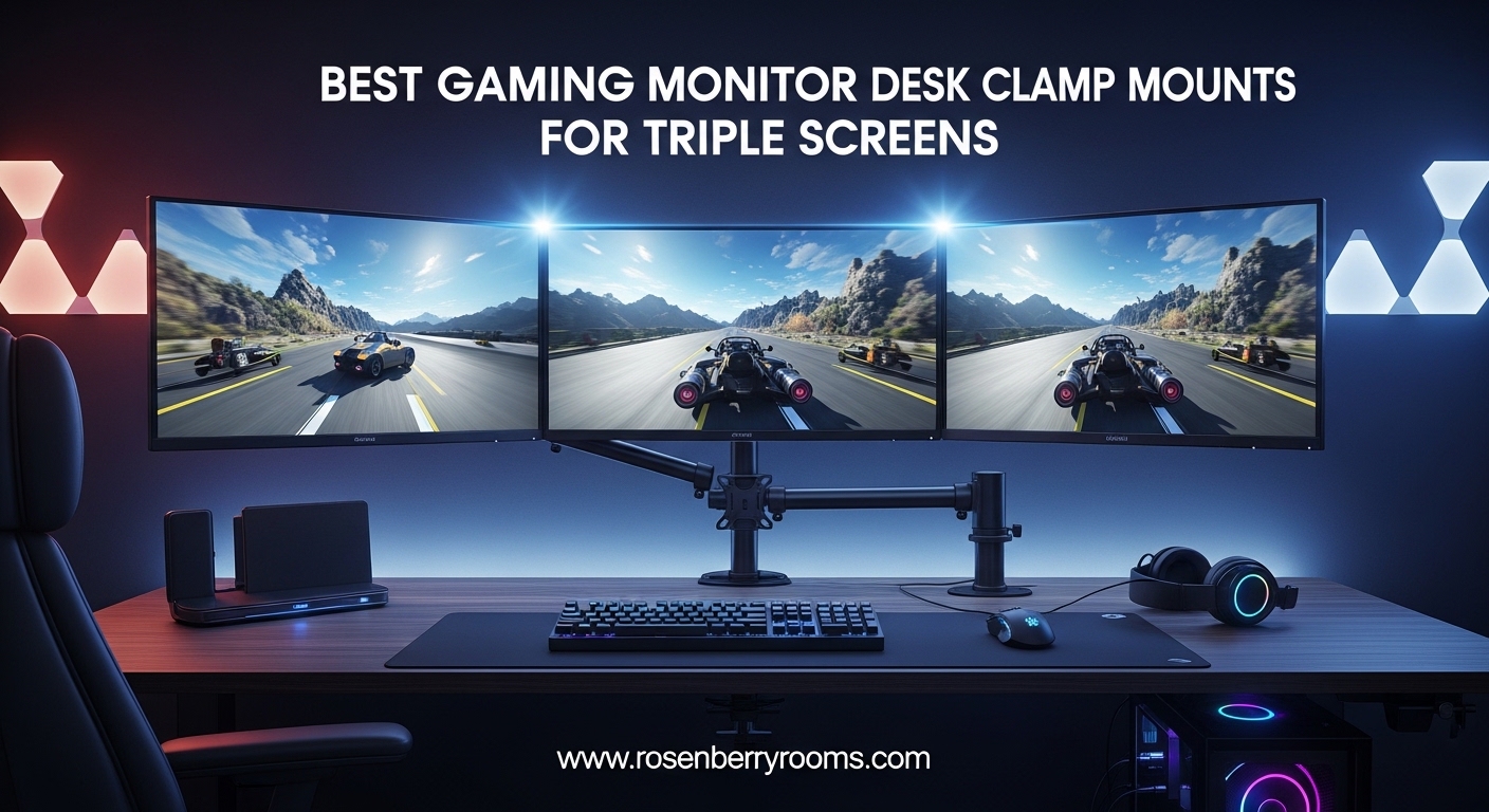 Best Gaming Monitor Desk Clamp Mounts for Triple Screens