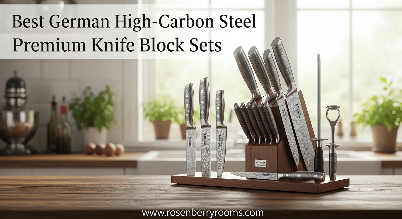 Best German High-Carbon Steel Premium Knife Block Sets