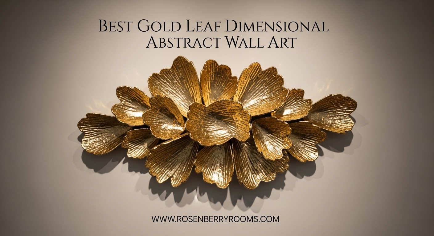 Best Gold Leaf Dimensional Abstract Wall Art