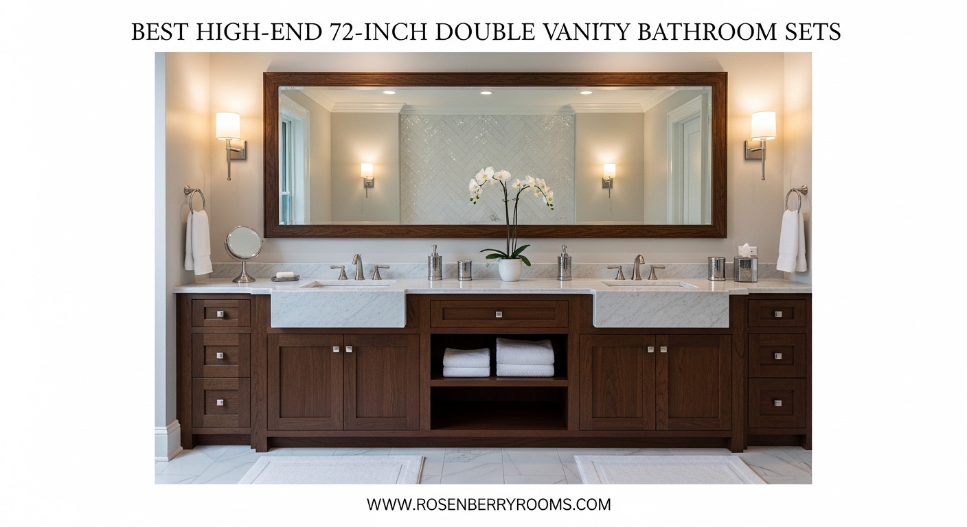 Best High-End 72-Inch Double Vanity Bathroom Sets