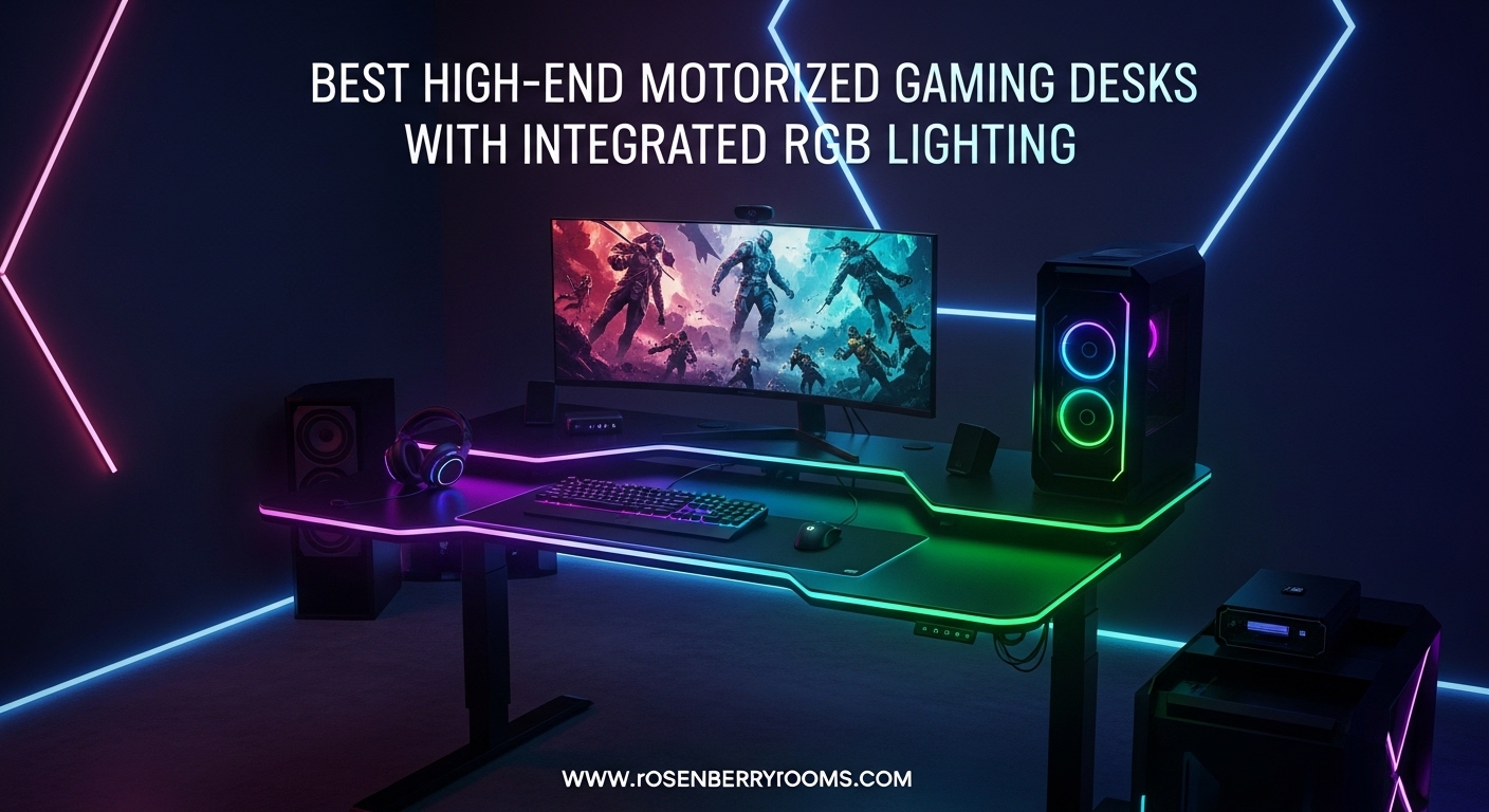 Best High-End Motorized Gaming Desks with Integrated RGB Lighting
