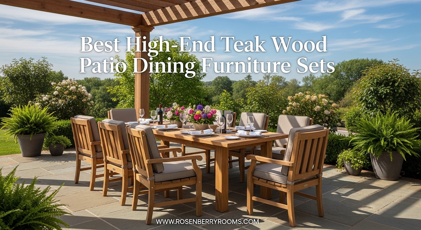 Best High-End Teak Wood Patio Dining Furniture Sets
