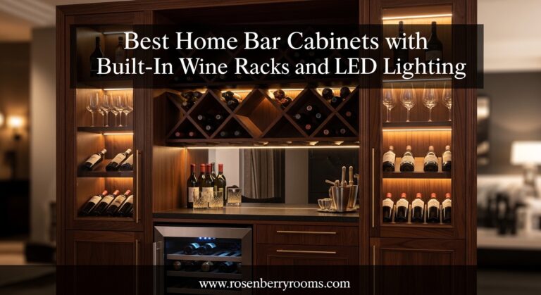 16 Best Home Bar Cabinets with Built-In Wine Racks and LED Lighting ...