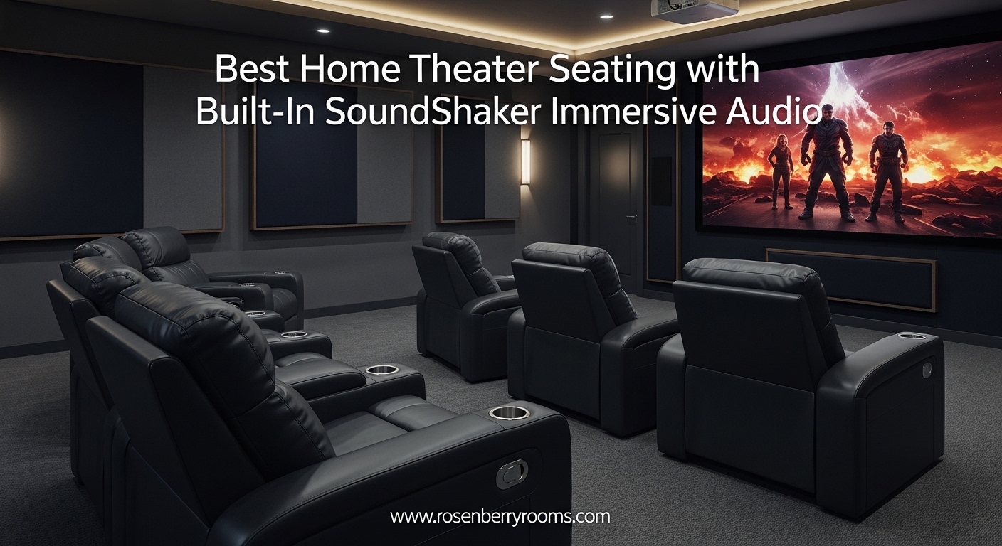 Best Home Theater Seating with Built-In SoundShaker Immersive Audio