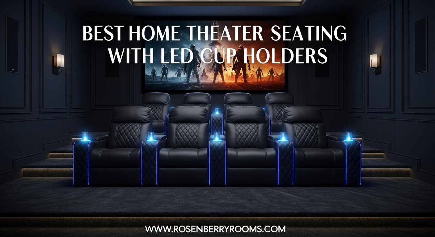 Best Home Theater Seating with LED Cup Holders