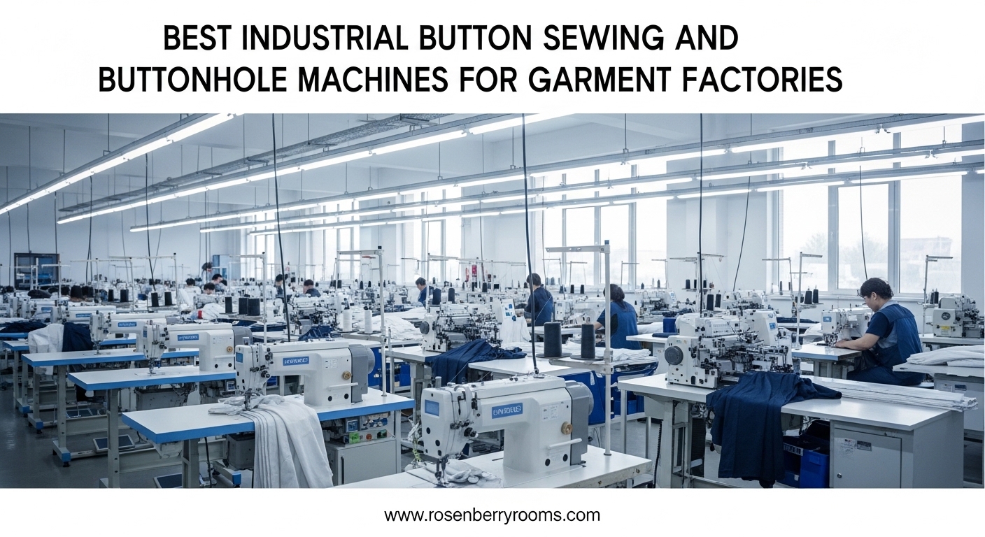 Best Industrial Button Sewing and Buttonhole Machines for Garment Factories