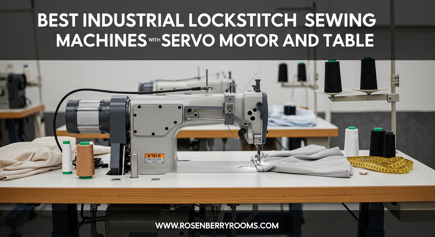 Best Industrial Lockstitch Sewing Machines with Servo Motor and Table