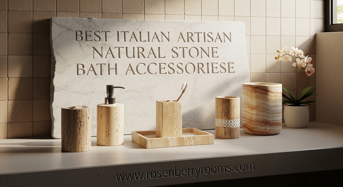 Best Italian Artisan Natural Stone Bath Accessories