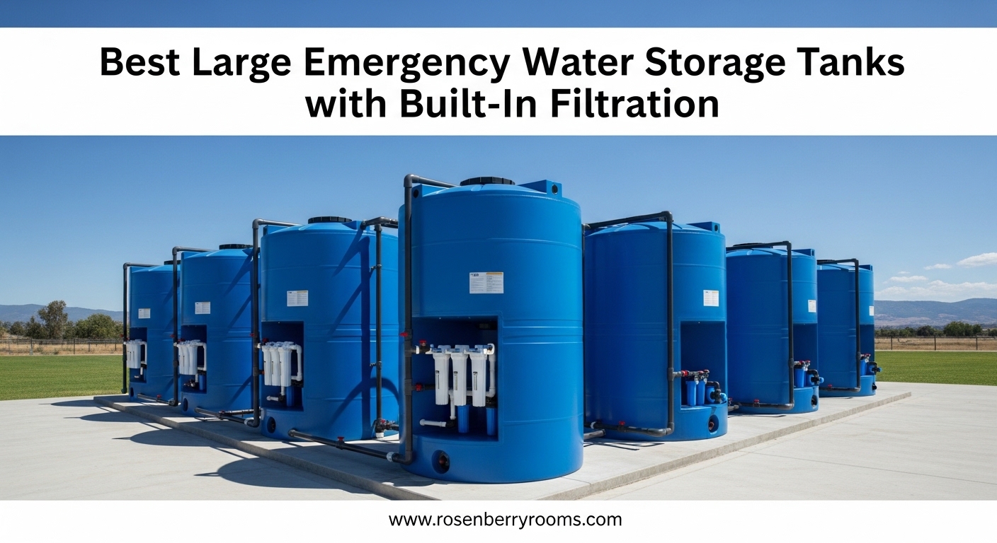 Best Large Emergency Water Storage Tanks with Built-In Filtration