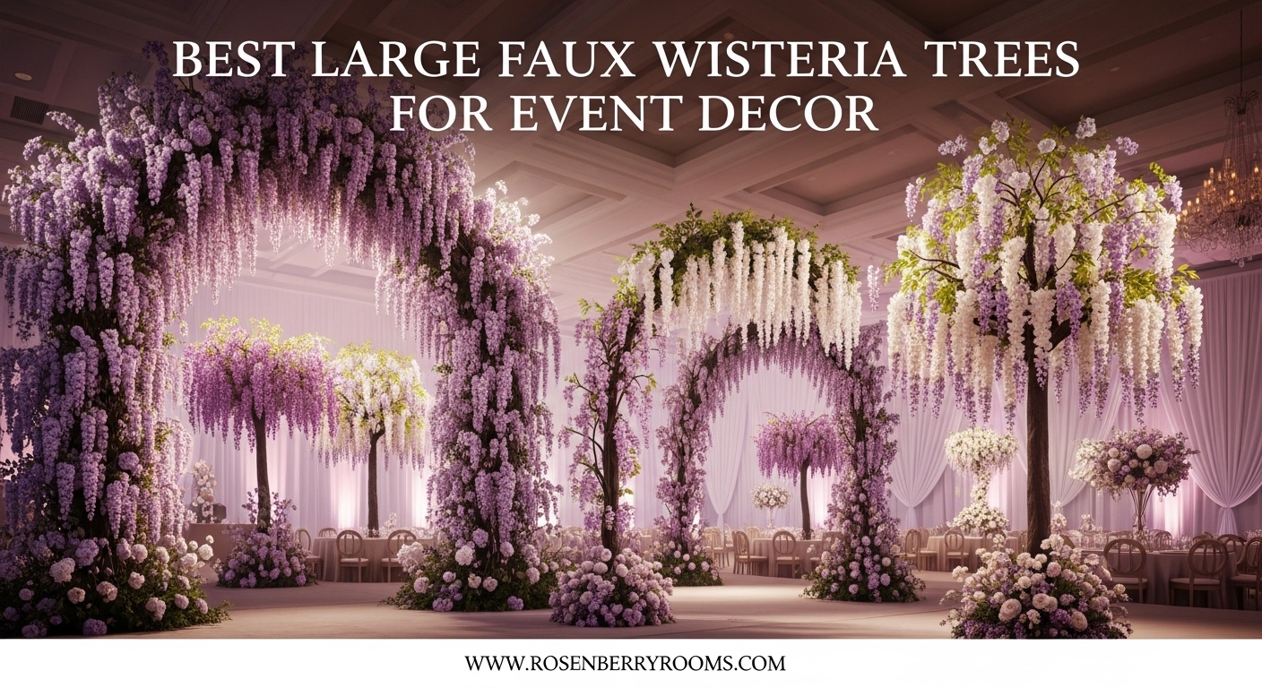 Best Large Faux Wisteria Trees for Event Decor