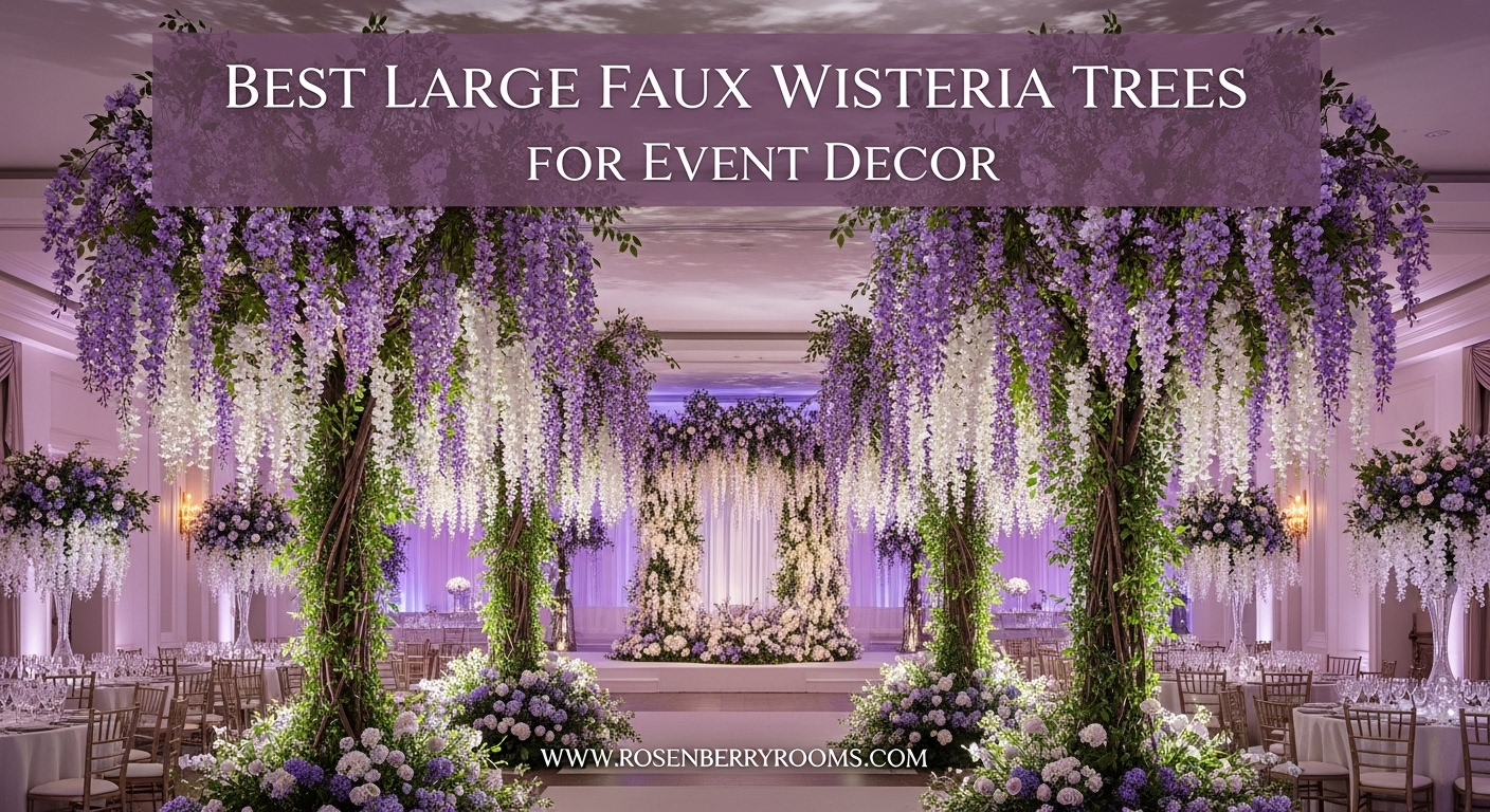 Best Large Faux Wisteria Trees for Event Decor
