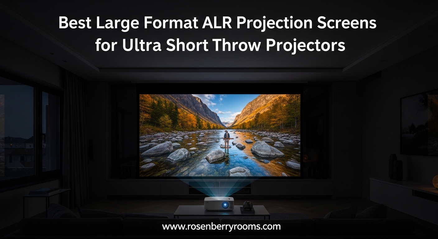 Best Large Format ALR Projection Screens for Ultra Short Throw Projectors