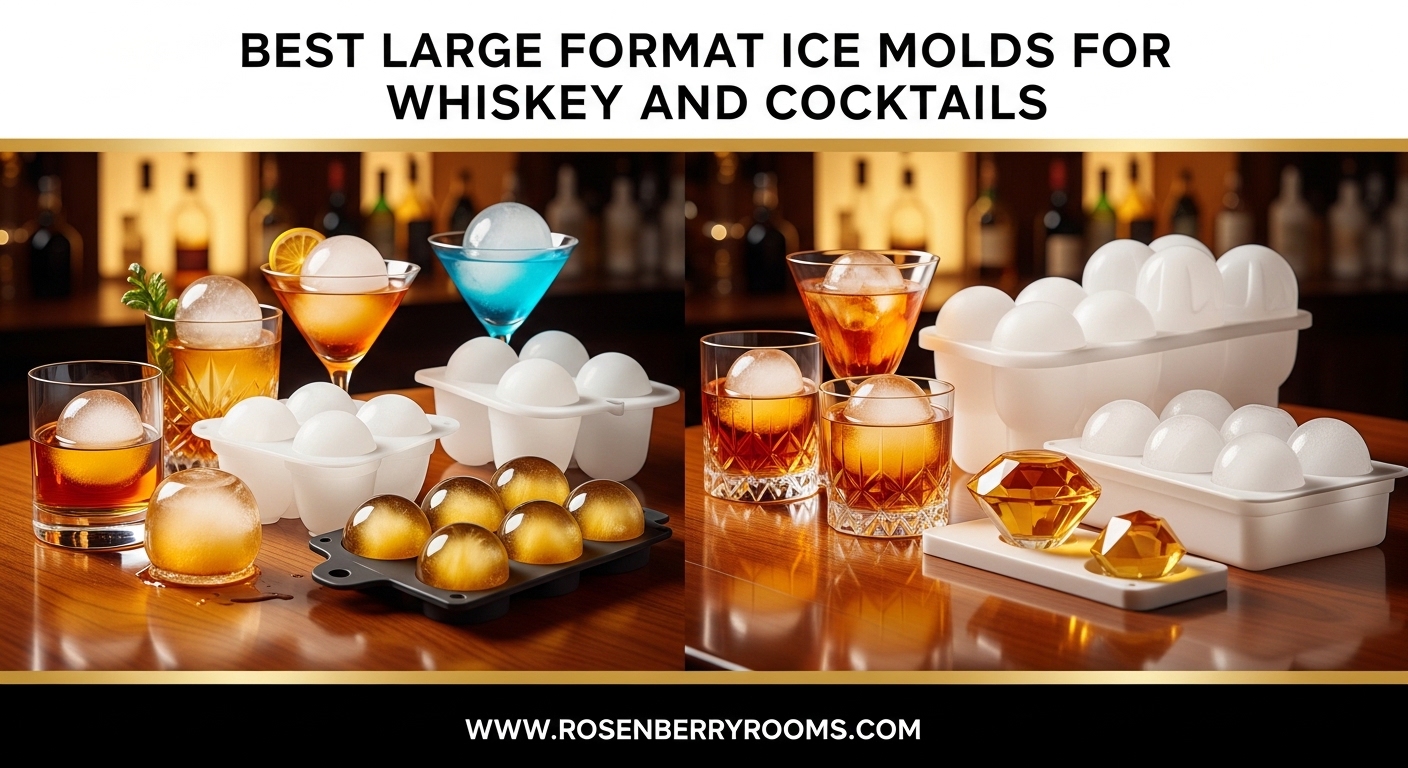 Best Large Format Ice Molds for Whiskey and Cocktails