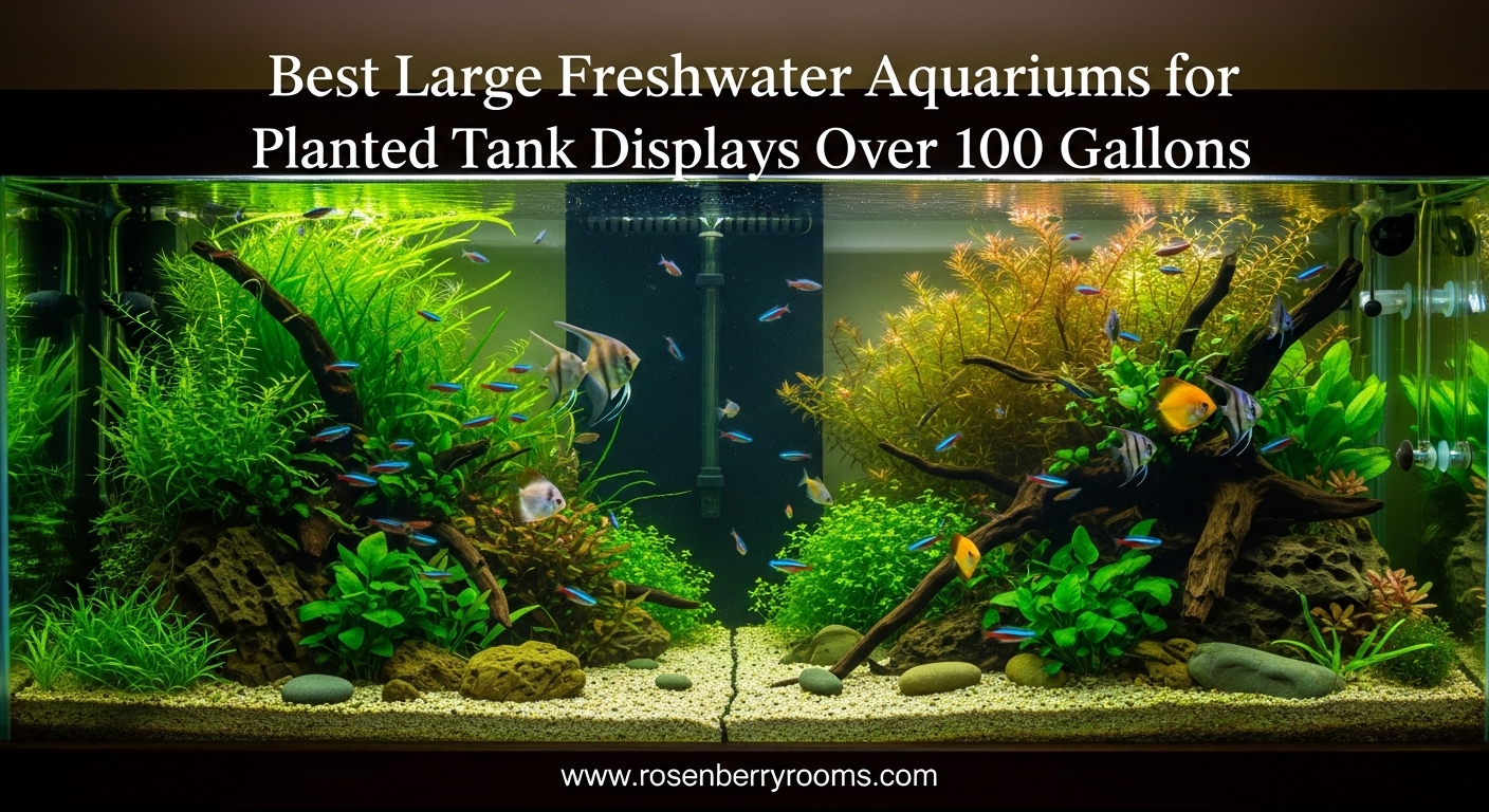 Best Large Freshwater Aquariums for Planted Tank Displays Over 100 Gallons