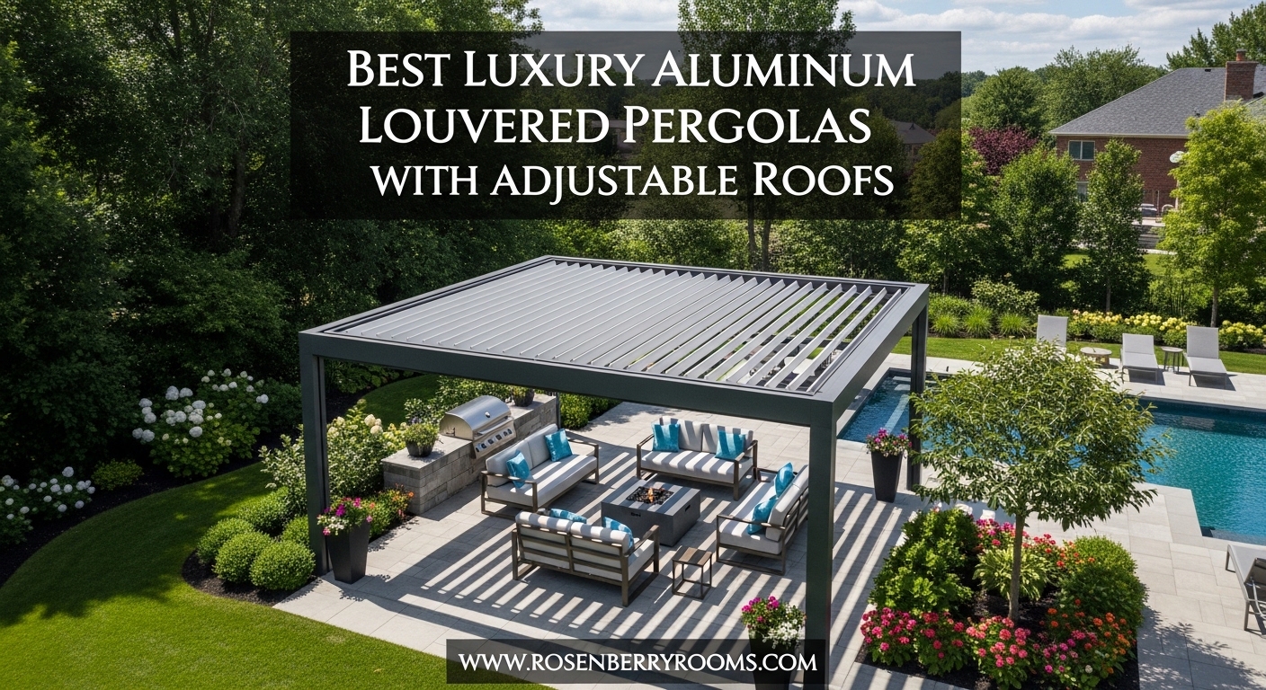 Best Luxury Aluminum Louvered Pergolas with Adjustable Roofs