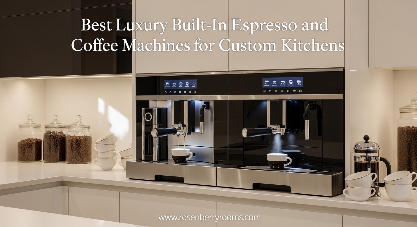 Best Luxury Built-In Espresso and Coffee Machines for Custom Kitchens