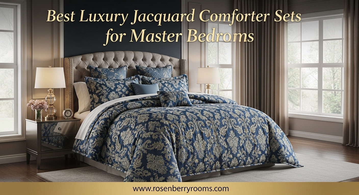 Best Luxury Jacquard Comforter Sets for Master Bedrooms