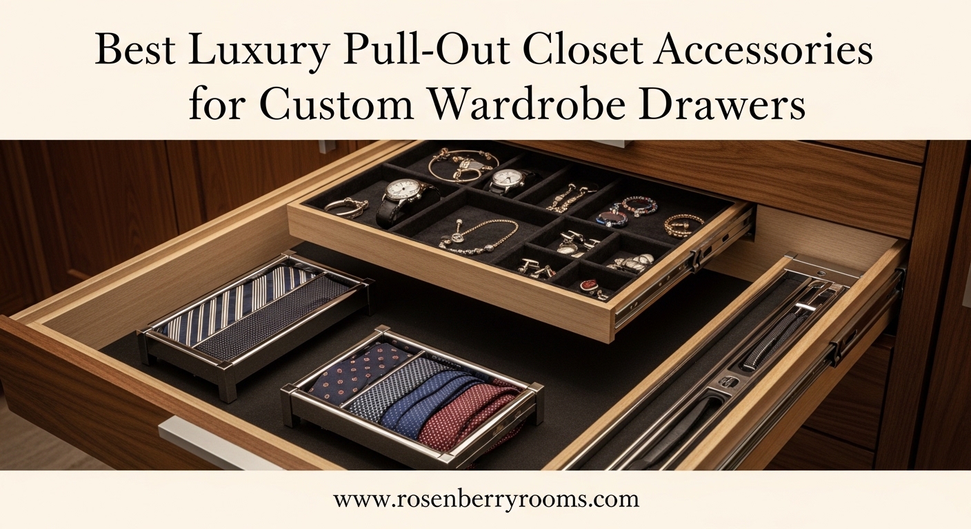 Best Luxury Pull-Out Closet Accessories for Custom Wardrobe Drawers