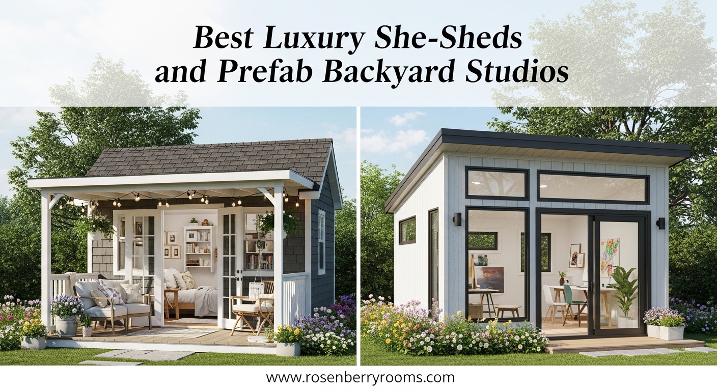 Best Luxury She-Sheds and Prefab Backyard Studios