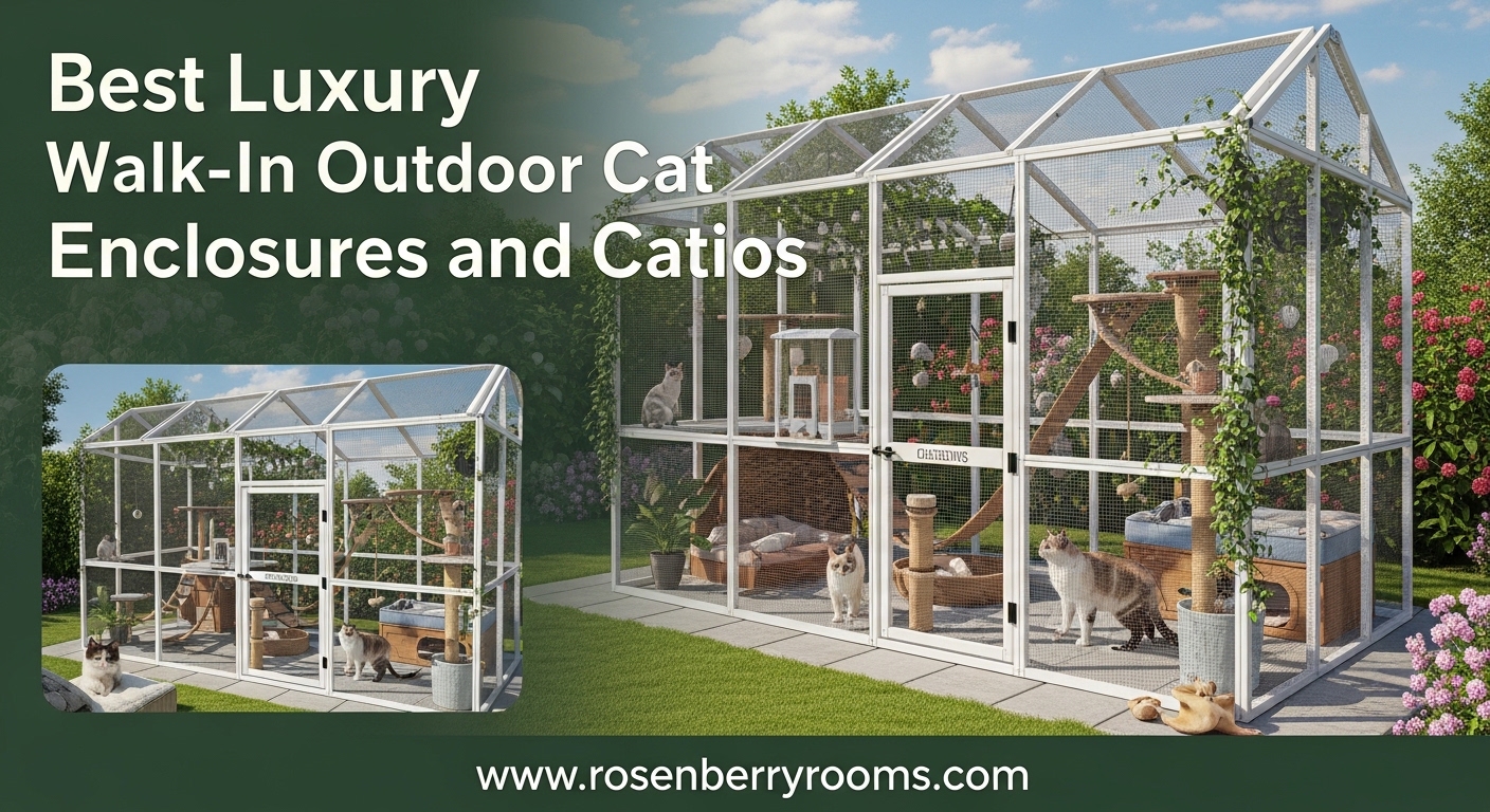 Best Luxury Walk-In Outdoor Cat Enclosures and Catios