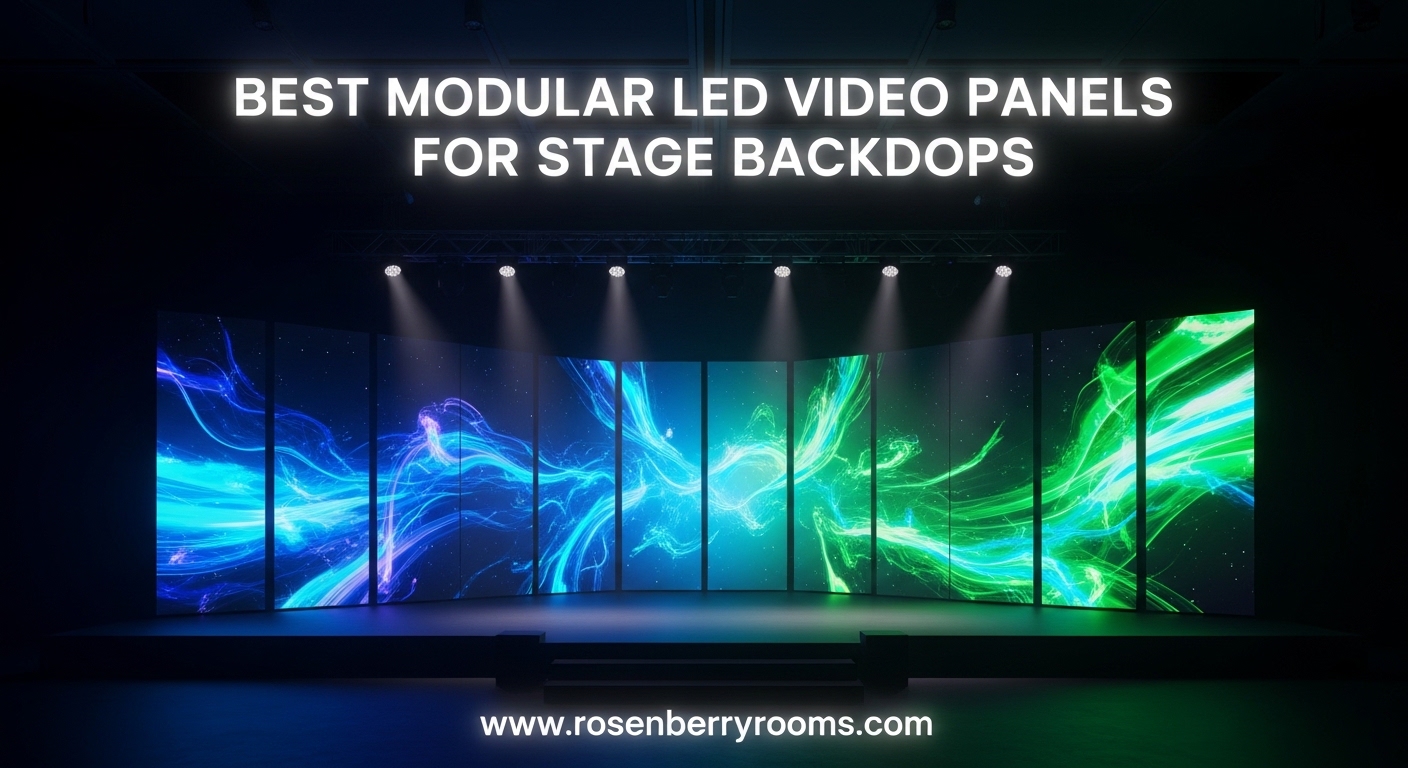 Best Modular LED Video Panels for Stage Backdrops
