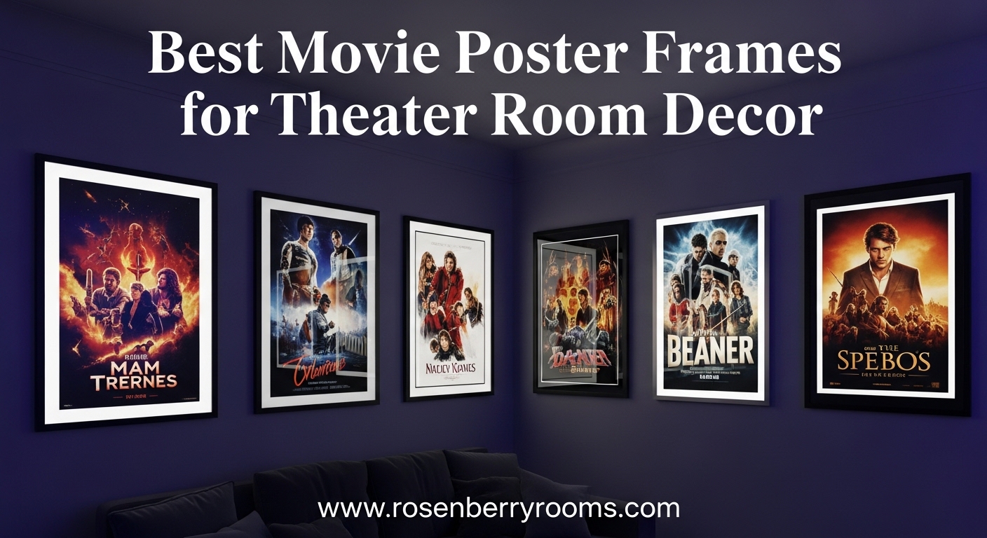 Best Movie Poster Frames for Theater Room Decor