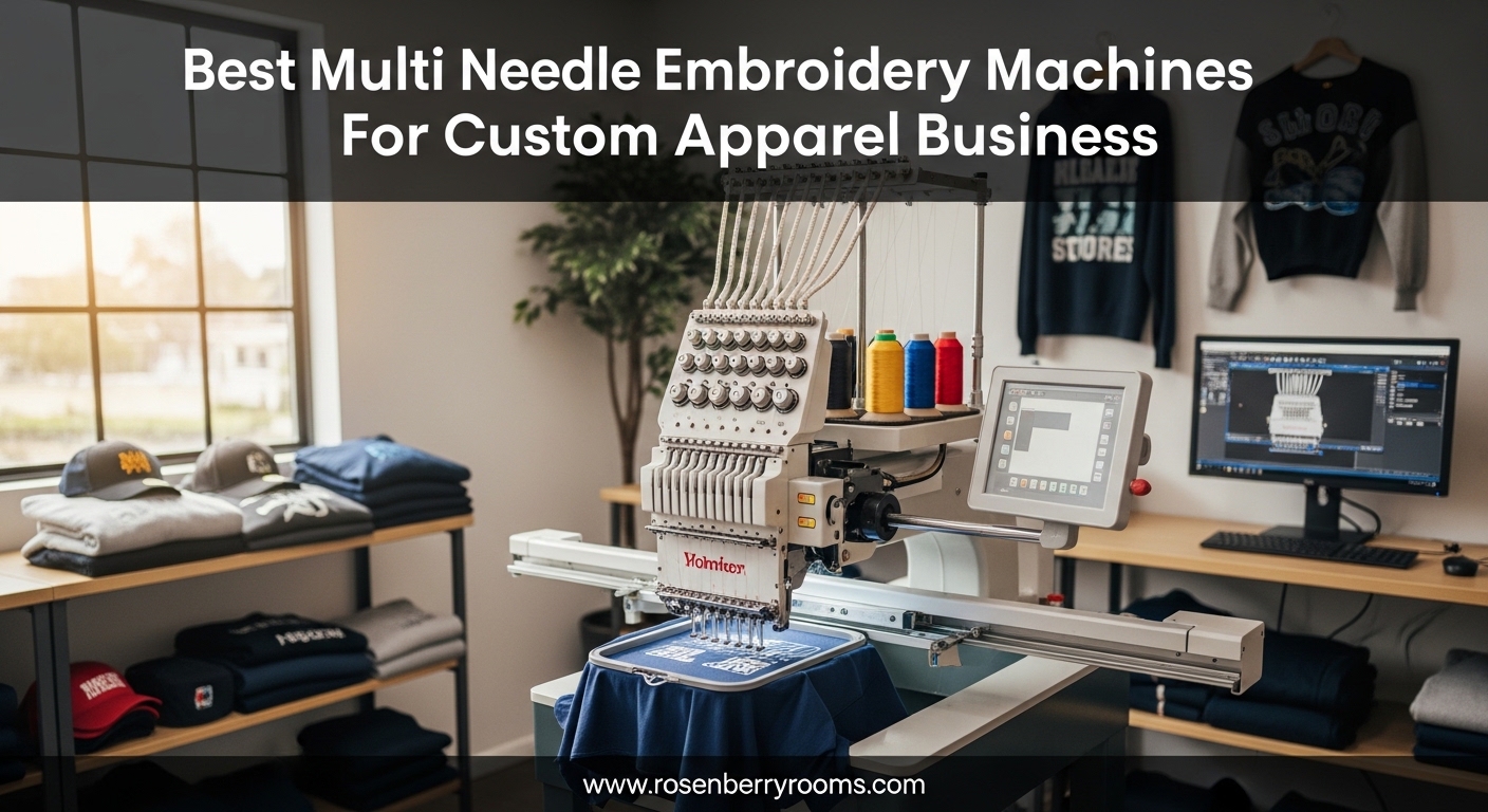 Best Multi Needle Embroidery Machines For Custom Apparel Business