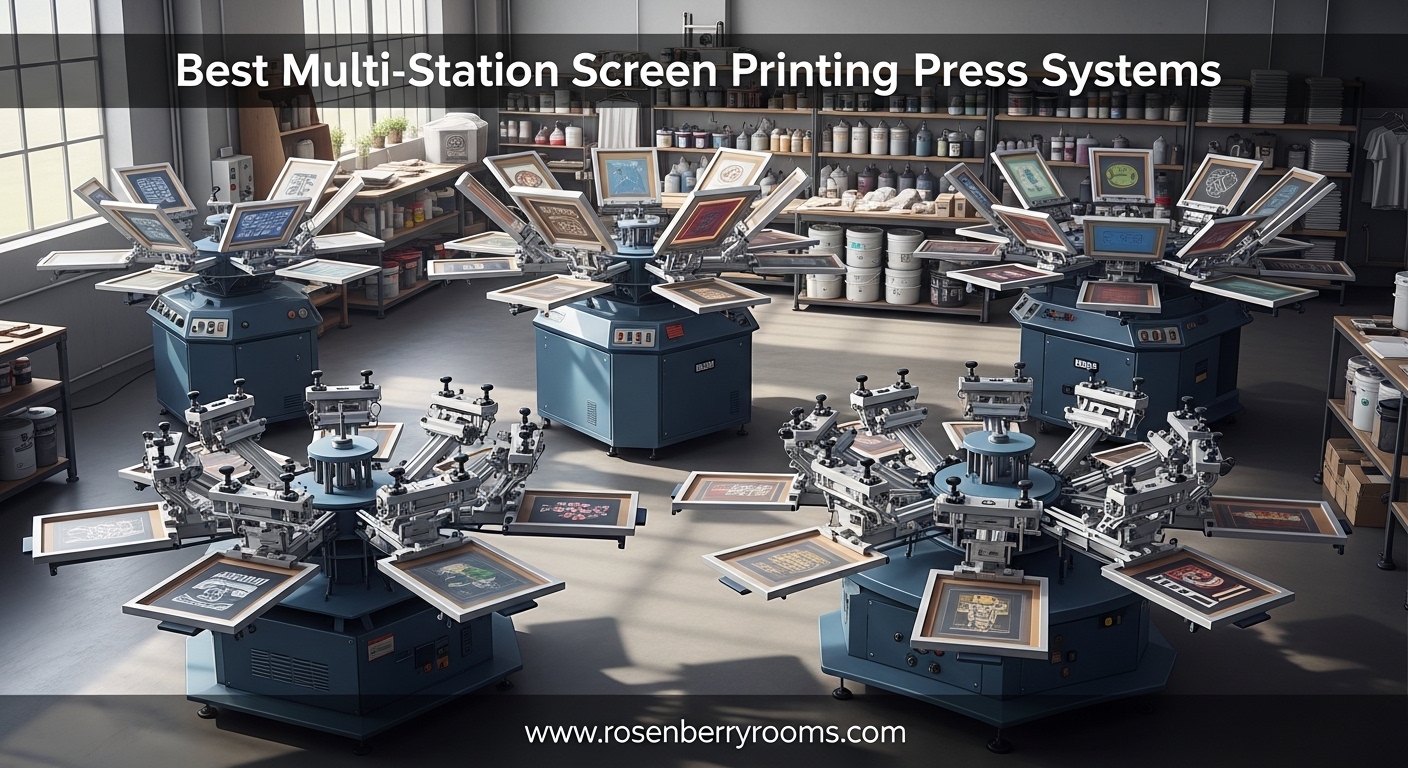 Best Multi-Station Screen Printing Press Systems
