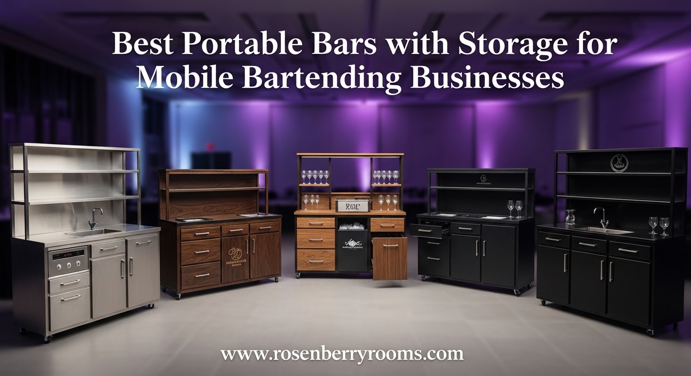 Best Portable Bars with Storage for Mobile Bartending Businesses