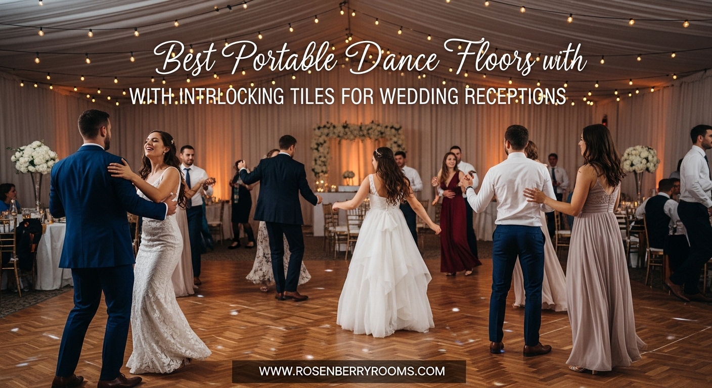 Best Portable Dance Floors with Interlocking Tiles for Wedding Receptions