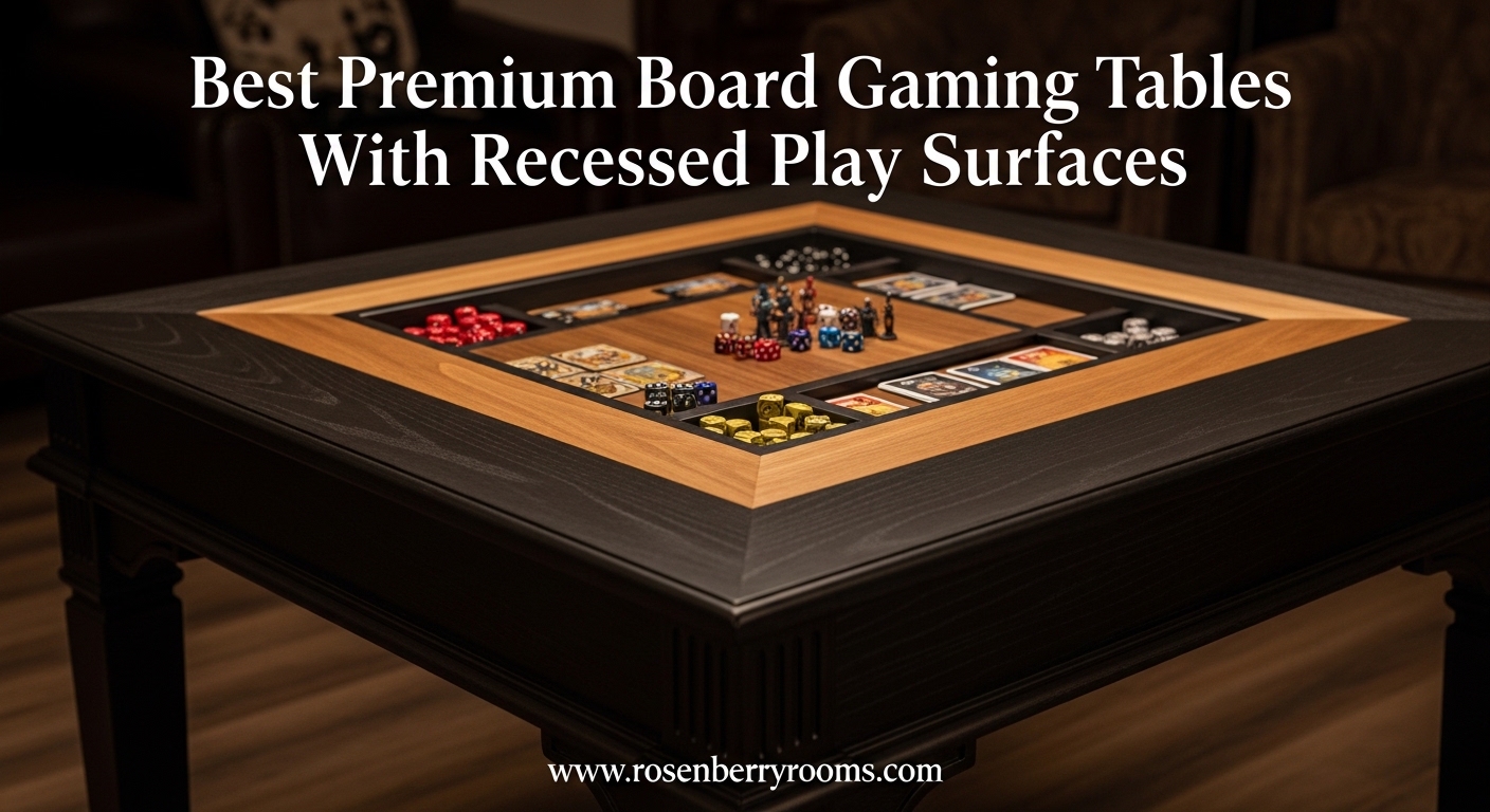 Best Premium Board Gaming Tables With Recessed Play Surfaces
