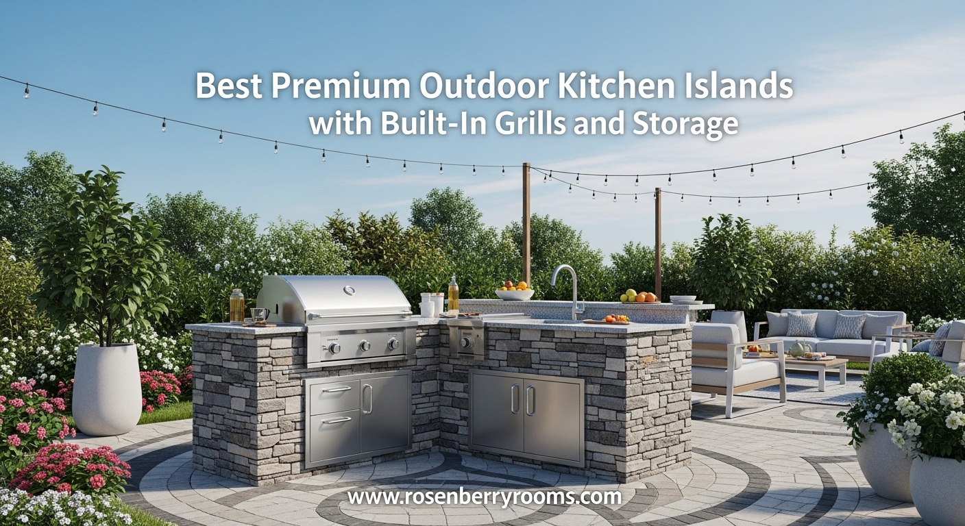 Best Premium Outdoor Kitchen Islands with Built-In Grills and Storage