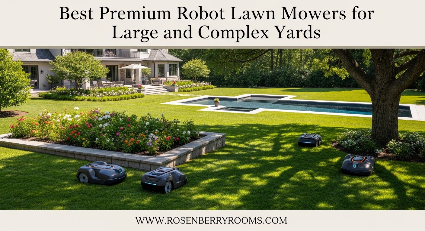 Best Premium Robot Lawn Mowers for Large and Complex Yards
