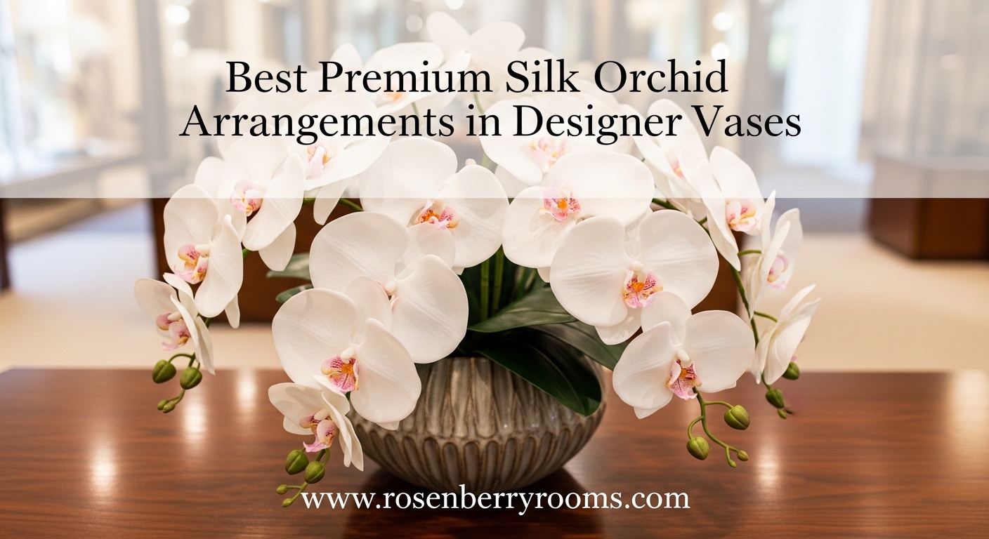 Best Premium Silk Orchid Arrangements in Designer Vases
