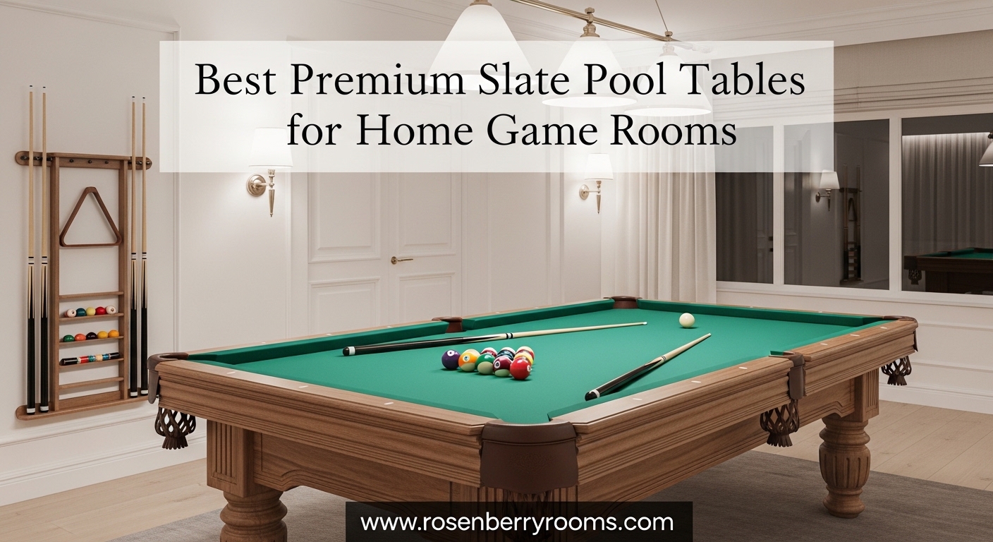 Best Premium Slate Pool Tables for Home Game Rooms