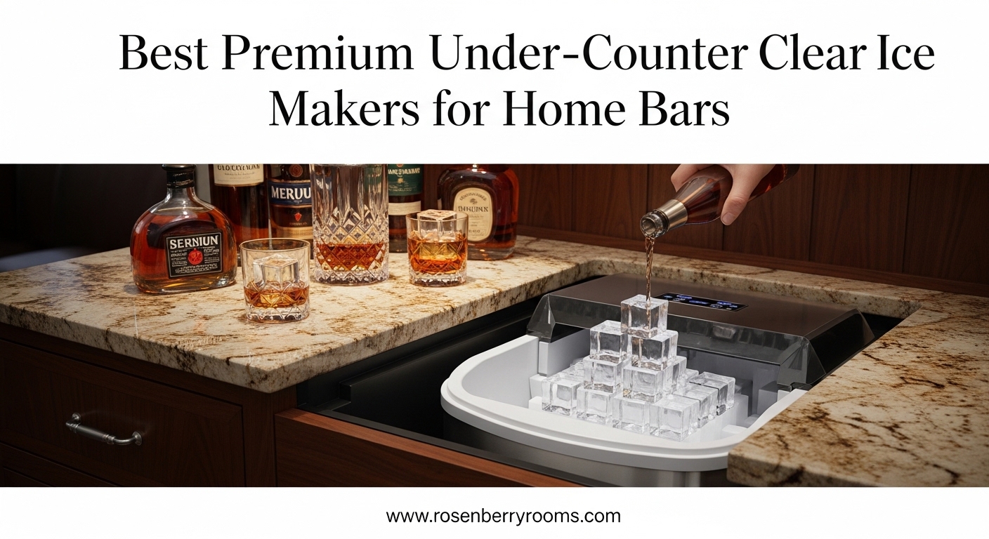 Best Premium Under-Counter Clear Ice Makers for Home Bars