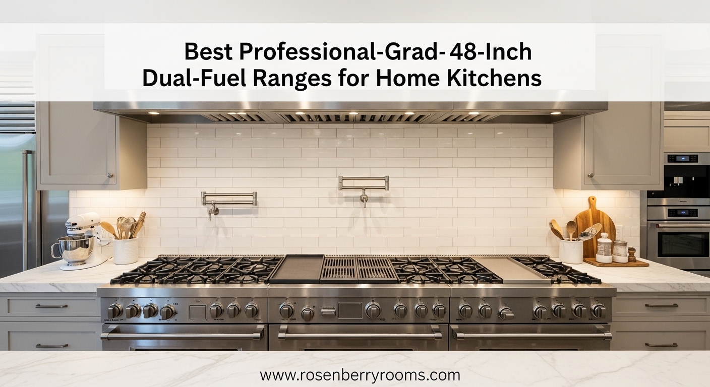 Best Professional-Grade 48-Inch Dual-Fuel Ranges for Home Kitchens